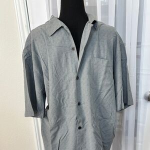 Tommy Bahama - Shirt Sleeve blue Grey Shirt